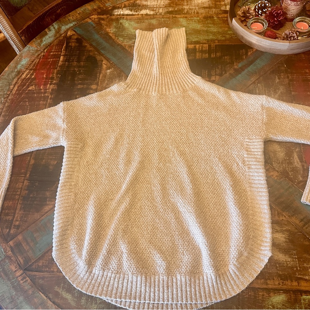 Staccato Cream Cowl Neck Sweater Lightweight  NWT